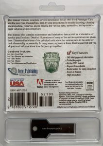 USB clamshell 1955 Ford Car Shop Manual