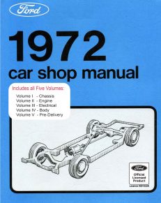 1972 Ford Car Shop Manual Vol I-V