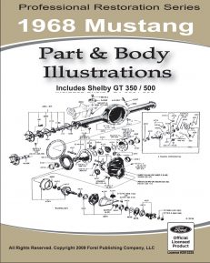 1968 Mustang Part and Body Illustrations