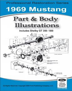 1969 Mustang Part and Body Illustrations