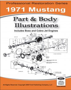 1971 Mustang Part and Body Illustrations