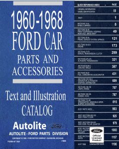1963-1968 Ford Car Master Parts and Accessories Catalog