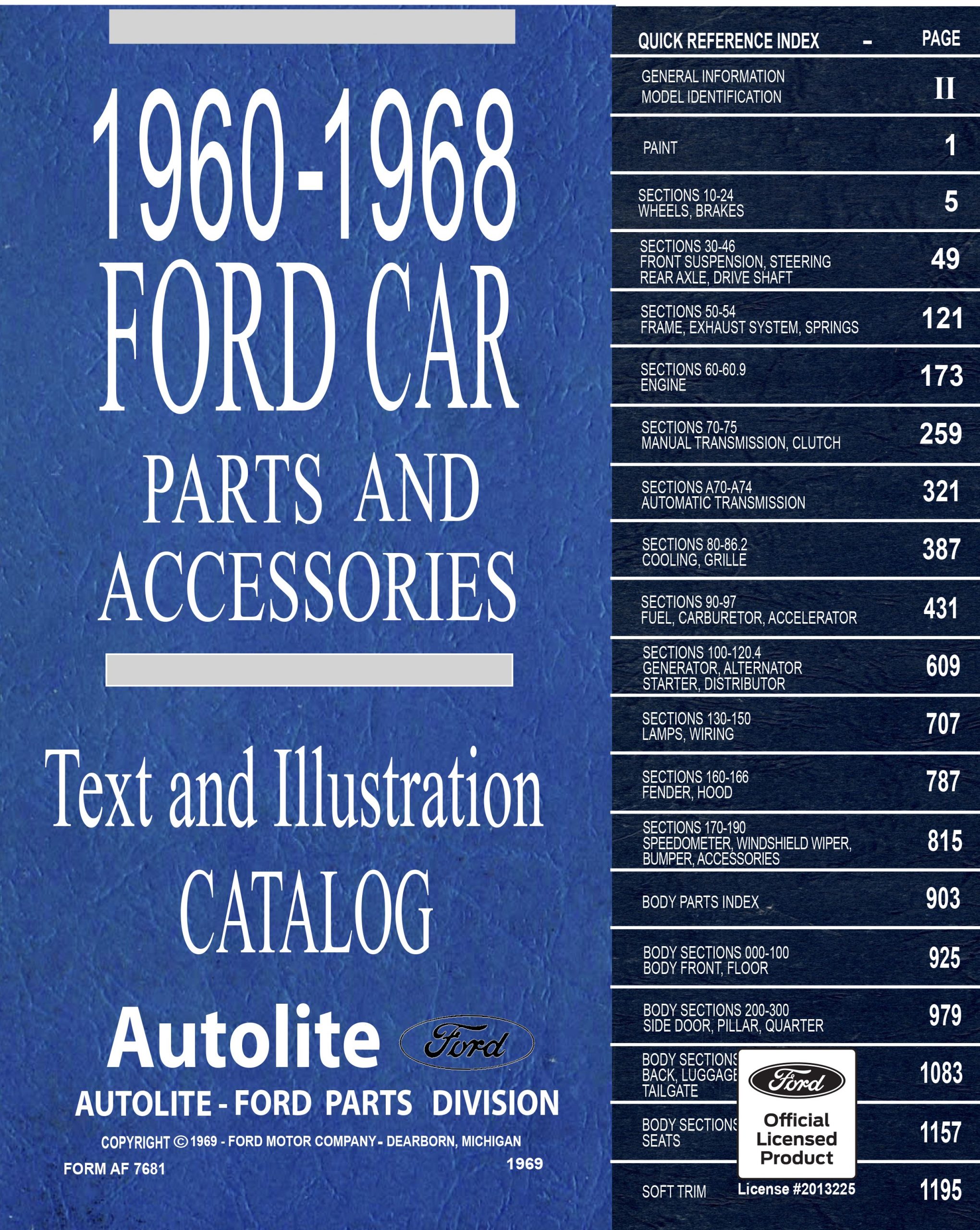 196068 Ford Car Parts & Accessories Catalog