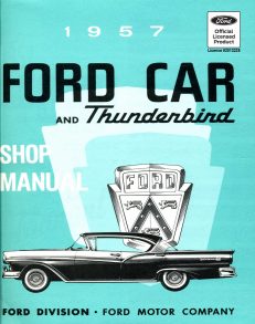 1957 Ford Car and Tbird Shop Manual