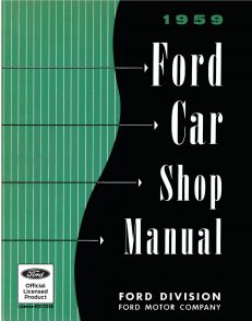 1959 Ford Car Shop Manual
