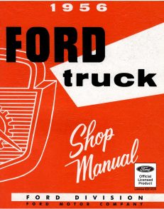 1956 Ford Truck Shop Manual PDF eBook