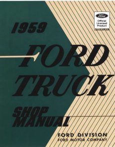 1959 Ford Truck Shop Manual
