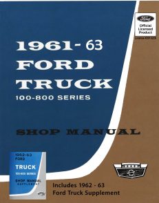 1961-63 Ford Truck Shop Manual 100-800