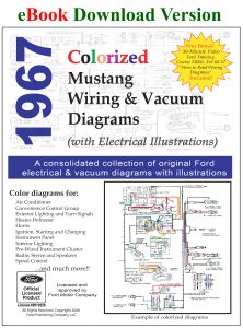 eBook 1967 Colorized Mustang Wiring and Vacuum Diagrams