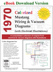 Cover of 1970 Colorized Mustang Wiring and Vacuum Diagrams