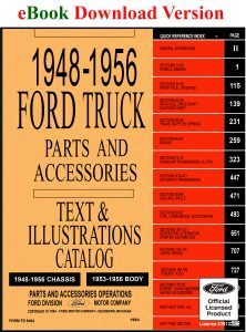 eBook PDF 1948-56 Ford Truck Master Parts and Accessory Catalog