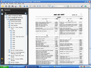 1965/72 Ford Car Master Parts and Accessories Catalog screenshot