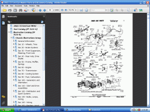 1965/72 Ford Car Master Parts and Accessories Catalog screenshot