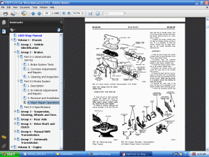 Screenshot of 1969 Ford Car Shop Manual