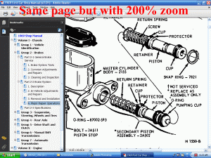 Screenshot of 1969 Ford Car Shop Manual