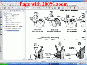 Screenshot of 1964/72 Ford Truck Master Parts and Accessories Catalog