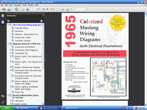 1965 Colorized Mustang Wiring Diagrams screenshot