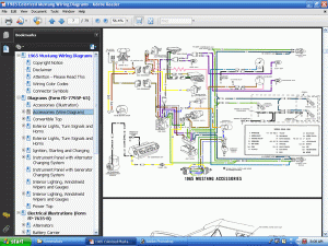 1965 Colorized Mustang Wiring Diagrams screenshot