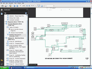 Screenshot of 1970 Colorized Mustang Wiring Diagrams