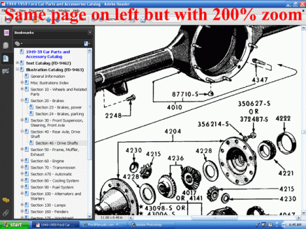 screenshot 1958 Ford Car Shop Manual