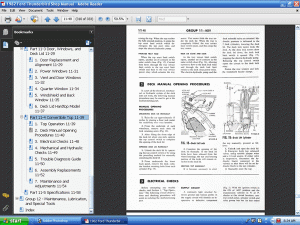 Screenshot of 1962 Ford Thunderbird Shop Manual