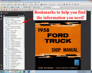 1958 Ford Truck Shop Manual PDF eBook