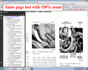 screenshot of ebook PDF 1969 Ford Truck Shop Manual