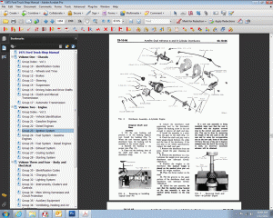 screenshot 1971 Ford Truck Shop Manual PDF