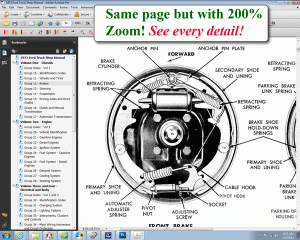 screenshot of the 1973 Ford Truck Shop Manual