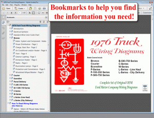1976 Ford Truck Wiring Diagrams screenshot