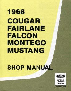 1968 Cougar, Falcon, Mustang Shop Manual