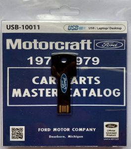Clamshell of Ebook PDF 1973-79 Ford Car Parts and Accessories Catalog