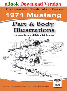 1971 Mustang Part and Body Illustrations
