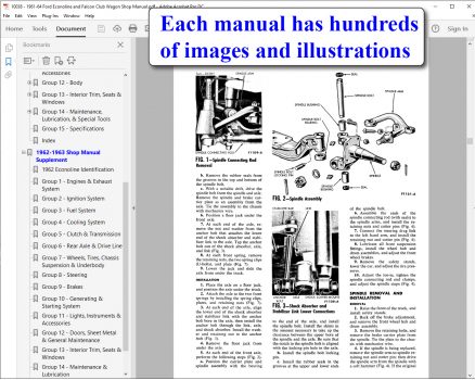 1967 Ford Bronco Econoline and Recreational Vehicle Shop Manual screenshot