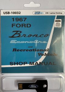 1967 Ford Bronco Econoline and Recreational Vehicle Shop Manual USB