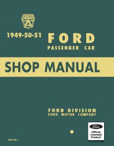 1949 1950 1951 Ford Passenger Car Shop Manual cover