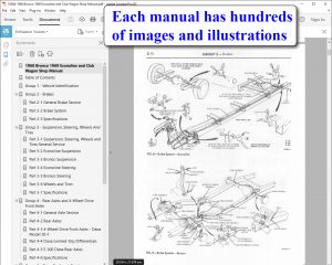 1968 Bronco 1969 Econoline and Club Wagon Shop Manual screenshot