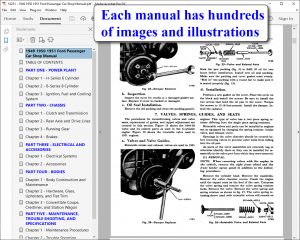 1949 1950 1951 Ford Passenger Car Shop Manual screenshot