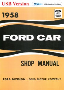USB cover 1958 Ford Car Shop Manual