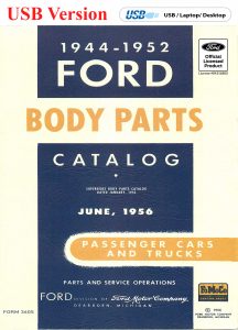 USB 1944 -1952 Ford Passenger Car and Truck Body Parts Catalog