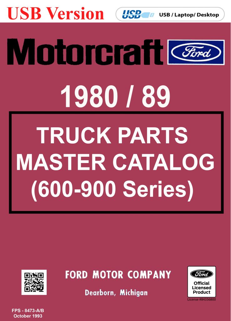1980/89 Ford Truck Master Parts and Accessories Catalog (600900