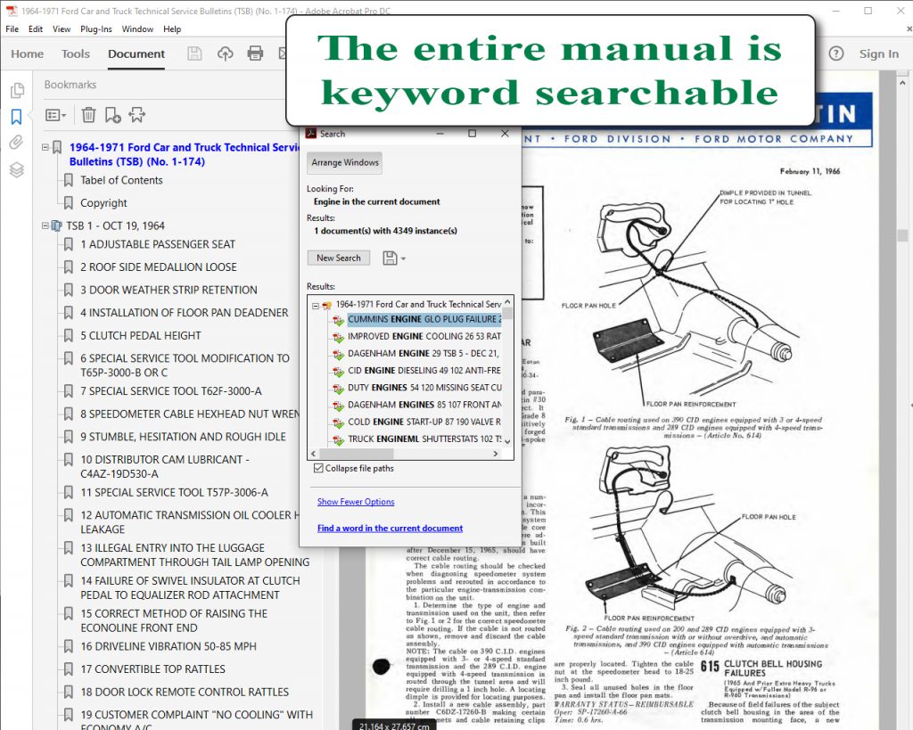 Ford Technical Service Bulletin TSB 16-0155 example
