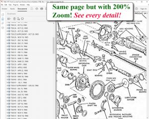 Screenshot for the 1964-1971 Ford Car and Truck Technical Service Bulletins (TSB) (No. 1-174)