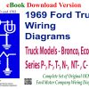 eBook Cover for the 1969 Ford Truck Wiring Diagrams (Bronco, Econoline, F100-350 Series)