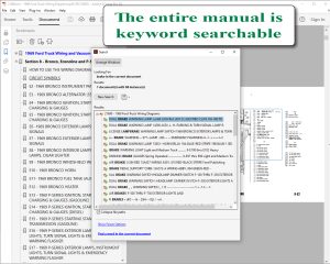 Screenshot for the 1969 Ford Truck Wiring Diagrams (Bronco, Econoline, F100-350 Series)