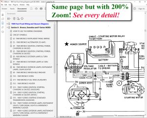 Screenshot for the 1969 Ford Truck Wiring Diagrams (Bronco, Econoline, F100-350 Series)