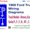 USB Cover for the 1969 Ford Truck Wiring Diagrams (Bronco, Econoline, F100-350 Series)