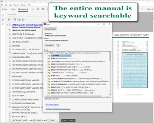 Screenshot for 1988 Ford Electrical & Vacuum Trouble-Shooting Manual (EVTM) for Bronco / F150-F350 / F-Super Duty