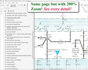 Screenshot for 1988 Ford Electrical & Vacuum Trouble-Shooting Manual (EVTM) for Bronco / F150-F350 / F-Super Duty