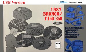 USB cover 1987 Ford Electrical & Vacuum Trouble-Shooting Manual (EVTM) for Bronco / F150-F350